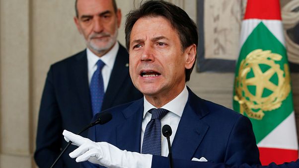 Giuseppe Conte no Palácio do Quirinal Giuseppe Conte no Palácio do Quirinal