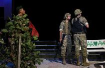 جنود لبنانيون في قرية العديْسة الجنوبية الحدودية