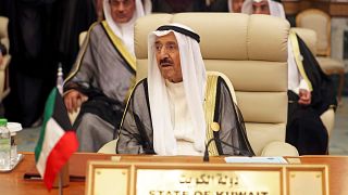 أمير الكويت الشيخ صباح الأحمد الصباح أثناء قمة عربية في مكة يوم 31 أيار/مايو 2019