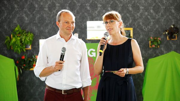 Wolfram Günther und Katja Meier, das Grünen-Duo in Sachsen Wolfram Günther und Katja Meier, das Grünen-Duo in Sachsen