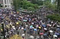 Mégis tüntettek Hongkongban
