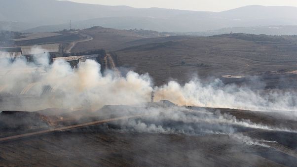 Güney Lübnan’da İsrail sınırına yakın Maroun Al-Ras köyü Güney Lübnan’da İsrail sınırına yakın Maroun Al-Ras köyü