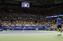 صورة من بطولة الولايات المتحدة المفتوحة للتنس في مركز أوستا الوطني للتنس.