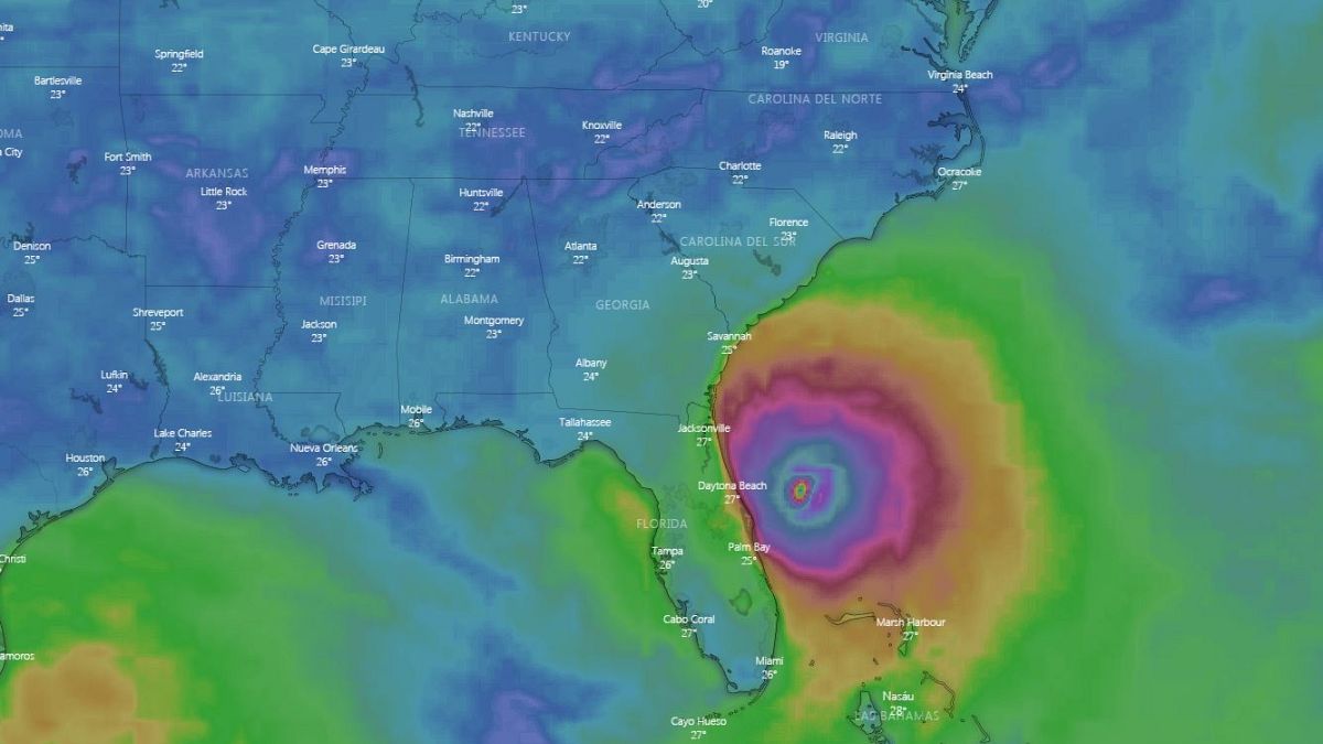 Sigue en directo la trayectoria del huracán Dorian que bordea la costa este de Estados Unidos