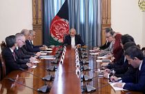 دیدار رئیس جمهوری افقانستان با هیئت مذاکره کننده آمریکایی