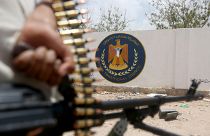 رشاش ثبت على آلية عسكرية تابعة للمجلس الانتقالي الجنوبي