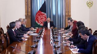 Afganistan Cumhurbaşkanı Eşref Gani, ABD'nin Afganistan Özel Temsilcisi Zalmay Halilzad'ı kabul etti