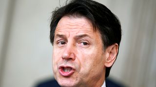 FILE PHOTO: Italian Prime Minister Giuseppe Conte speaks to the media at the Quirinale Presidential Palace after meeting with Italian President Mattarella in Rome, Italy