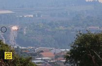 صورة مجتزأة من الفيديو الذي نشره تلفزيون المنار التابع لحزب الله اللبناني