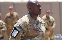 A NATO Resolute Support Mission küldetés amerikai tagja az afganisztáni Herátban május 29-én