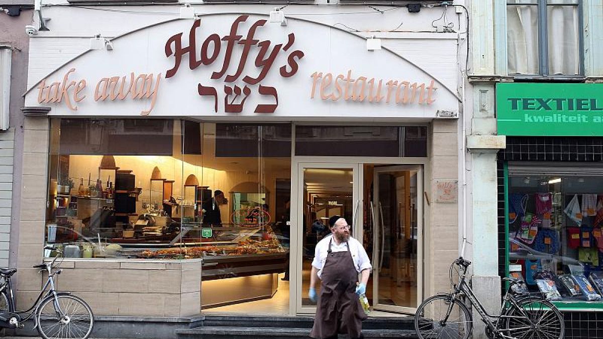 Hoffy's kosher deli and restaurant in Antwerp, Belgium