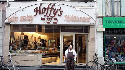 Hoffy's kosher deli and restaurant in Antwerp, Belgium