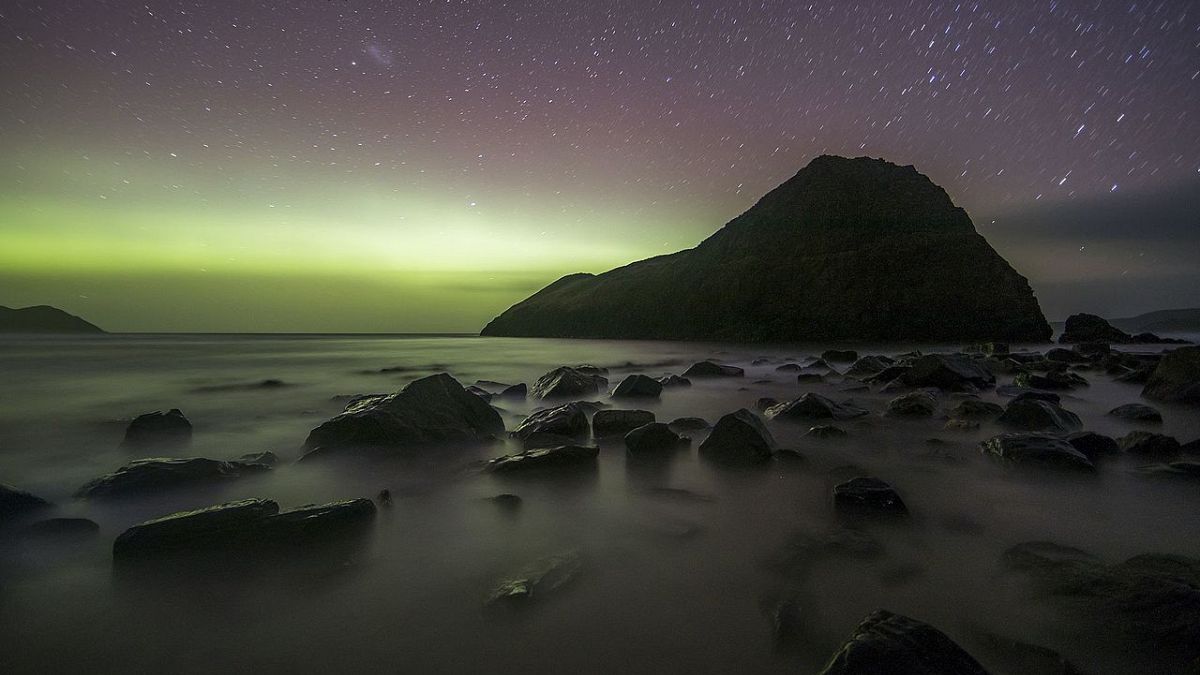 Video: Güney ışıkları olarak bilinen 'Aurora Australis' görüntüleri büyüledi