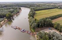 A felső-tiszai hulladékgyűjtő egyik úszó eleme