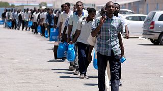 لاجئون في ليبيا- أرشيف رويترز