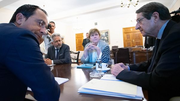 Η Ειδική Απεσταλμένη του Γενικού Γραμματέα των Ηνωμένων Εθνών για το Κυπριακό στο Προεδρικό Μέγαρο Η Ειδική Απεσταλμένη του Γενικού Γραμματέα των Ηνωμένων Εθνών για το Κυπριακό στο Προεδρικό Μέγαρο