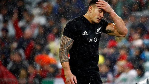 Sonny "Bill" Williams con alcuni dei suoi tatuaggi ben visibili. (Wellington, 1.7.2017). Sonny "Bill" Williams con alcuni dei suoi tatuaggi ben visibili. (Wellington, 1.7.2017).