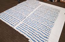 Heroin recovered by British authorities in the port of Felixstowe on August 30, 2019