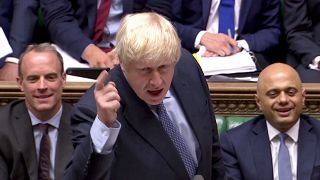 Boris Johnson este miércoles en el Parlamento