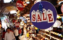 من قلب أحد الأسواق التجارية في إسطنبول التركية