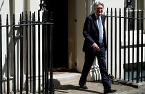 Chancellor of the Exchequer Philip Hammond leaves Downing Street in London, Britain, July 24, 2019.