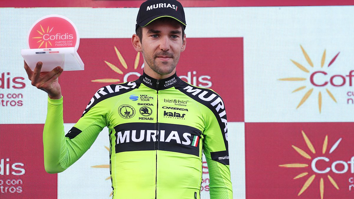 Mikel Iturria, vincitore dell'11.tappa della Vuelta. 