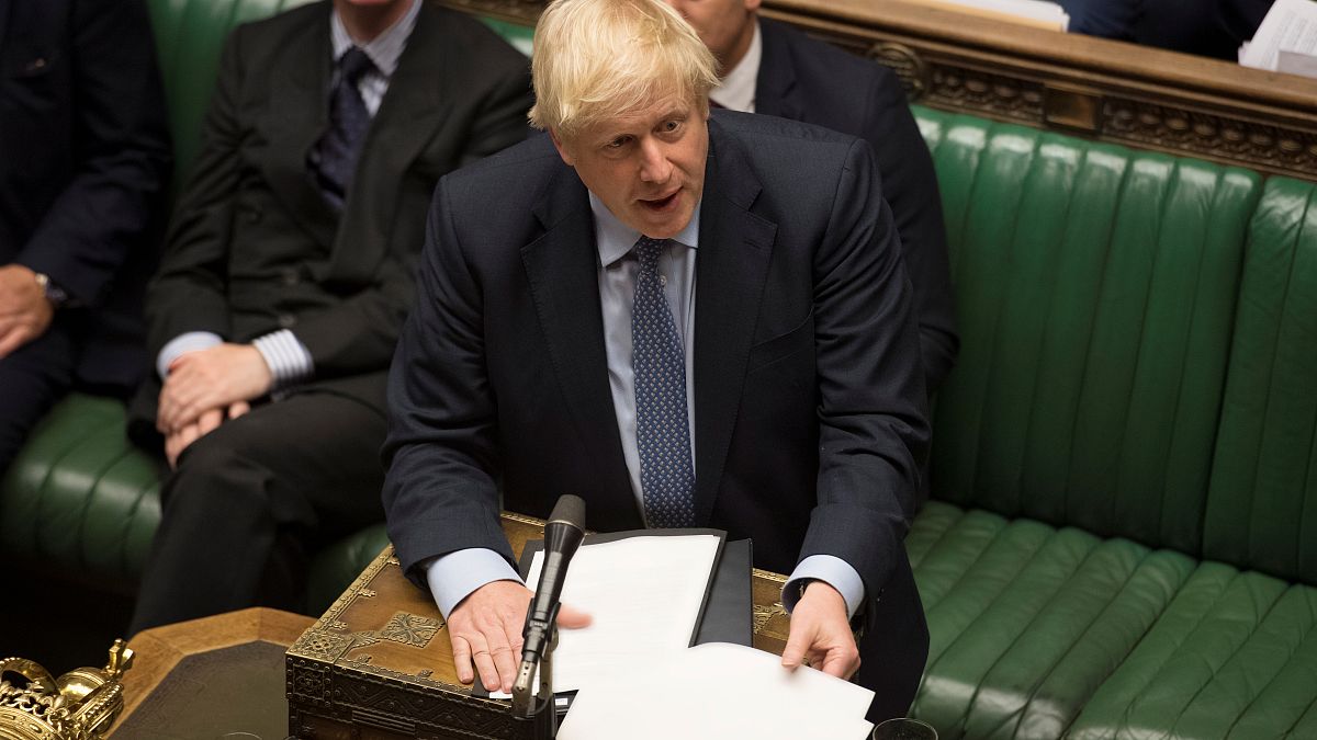 Britain's Prime Minister Boris Johnson speaks during debate in the House of Commons in London, Britain September 4, 2019