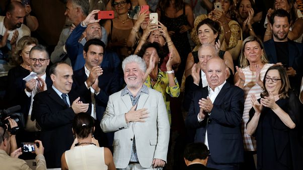 Pedro Almodovar en el Festival de Venecia, el 29 de agosto de 2019. Pedro Almodovar en el Festival de Venecia, el 29 de agosto de 2019.