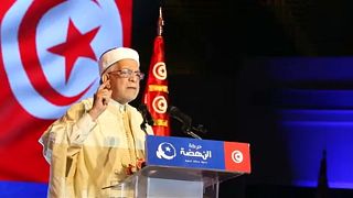 الشيخ عبد الفتاح مورو أثناء تجمع انتخابي في تونس العاصمة 30-08-2019