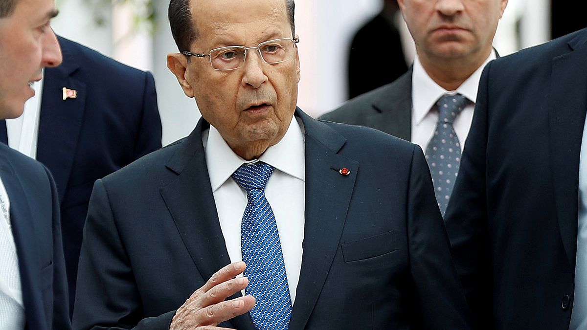 الرئيس اللبناني ميشلل عون خلال القمة العربية في تونس في آب/أغسطس الماضي 