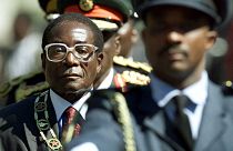 Robert Mugabe. Harare, le 20 juillet 2000