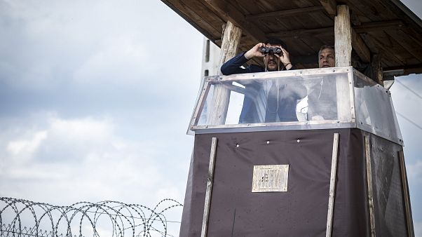 Orbán Viktor és Matteo Salvini határszemlén Röszkénél 2019. május 2-án Orbán Viktor és Matteo Salvini határszemlén Röszkénél 2019. május 2-án