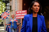 Lawyer Gina Miller leaves radio and television studios in London