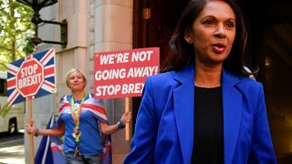 Lawyer Gina Miller leaves radio and television studios in London