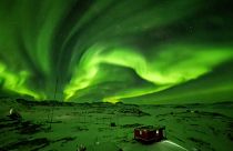 Watch: Aurora borealis light up Antarctic sky and ice