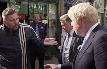 'You're playing games!' Heckler ruins Boris Johnson's charm offensive in the north of England
