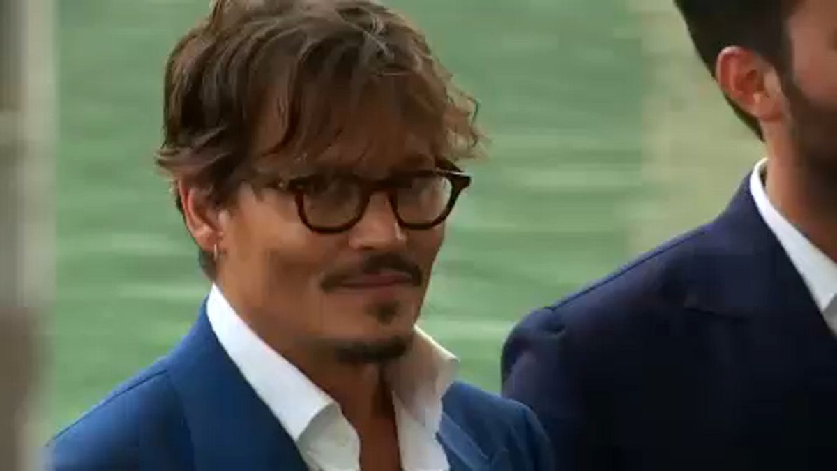 Johnny Depp promotes "Waiting for the Barbarians" at Venice Film Festival