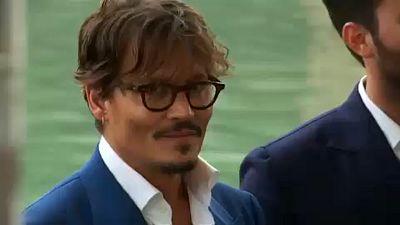 Johnny Depp promotes "Waiting for the Barbarians" at Venice Film Festival