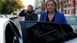 Amber Rudd leaves her home in London, Britain September 8, 2019