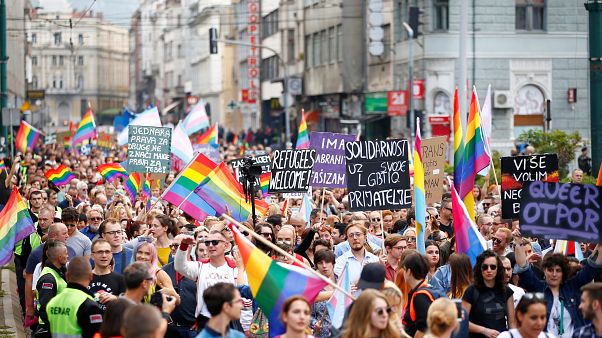 Watch back: Sarajevo hosts first gay pride amidst security concerns Watch back: Sarajevo hosts first gay pride amidst security concerns