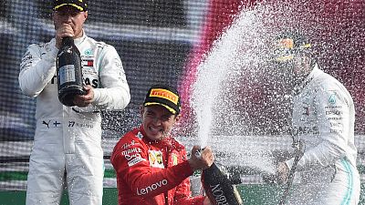 El piloto de Ferrari, Charles Leclerc, gana el Gran Premio de Italia en Monza