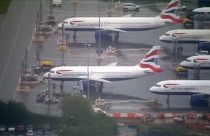Pilotos da British Airways em greve