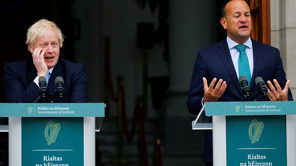 İngiltere Başbakanı Boris Johnson Dublin'de İrlanda Başbakanı Leo Varadkar ile görüştü İngiltere Başbakanı Boris Johnson Dublin'de İrlanda Başbakanı Leo Varadkar ile görüştü