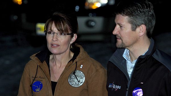 Sarah Palin és férje a kampány idején, 2008-ban Sarah Palin és férje a kampány idején, 2008-ban