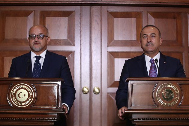 Dışişleri Bakanı Mevlüt Çavuşoğlu ile Karadağ Dışişleri Bakanı Srdjan Darmanovic ( Cem Özdel - Anadolu Ajansı )