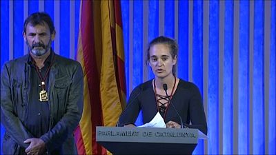La capitana Rackete, medalla de Honor del Parlamento de Cataluña