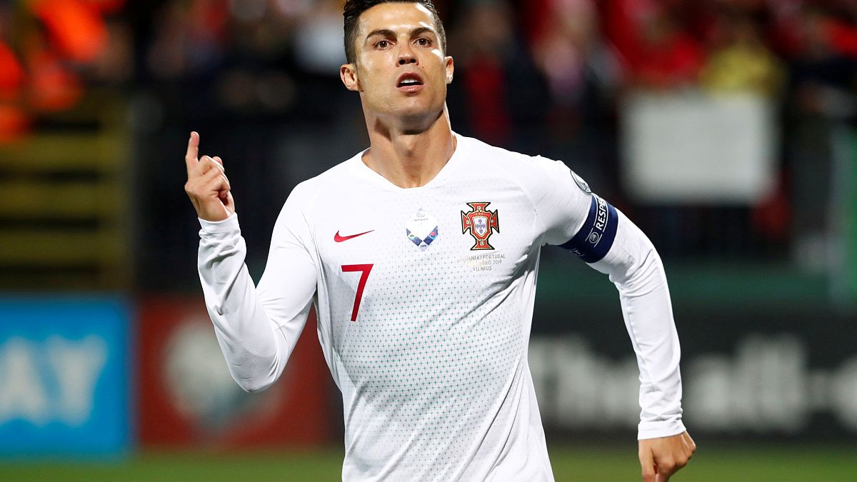 Cristiano Ronaldo: poker di gol. (Vilnius, 10.9.2019)