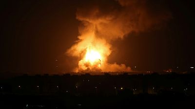 فيديو: قصف إسرائيلي على غزة ردا على إطلاق صواريخ من القطاع