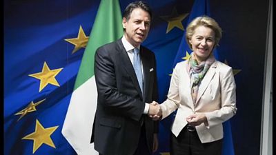Conte escenifica la reconciliación entre Italia y Bruselas