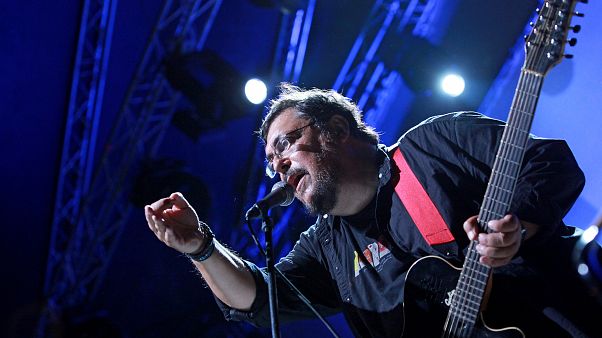 Ο Λαυρέντης Μαχαιρίτσας σε συναυλία Ο Λαυρέντης Μαχαιρίτσας σε συναυλία